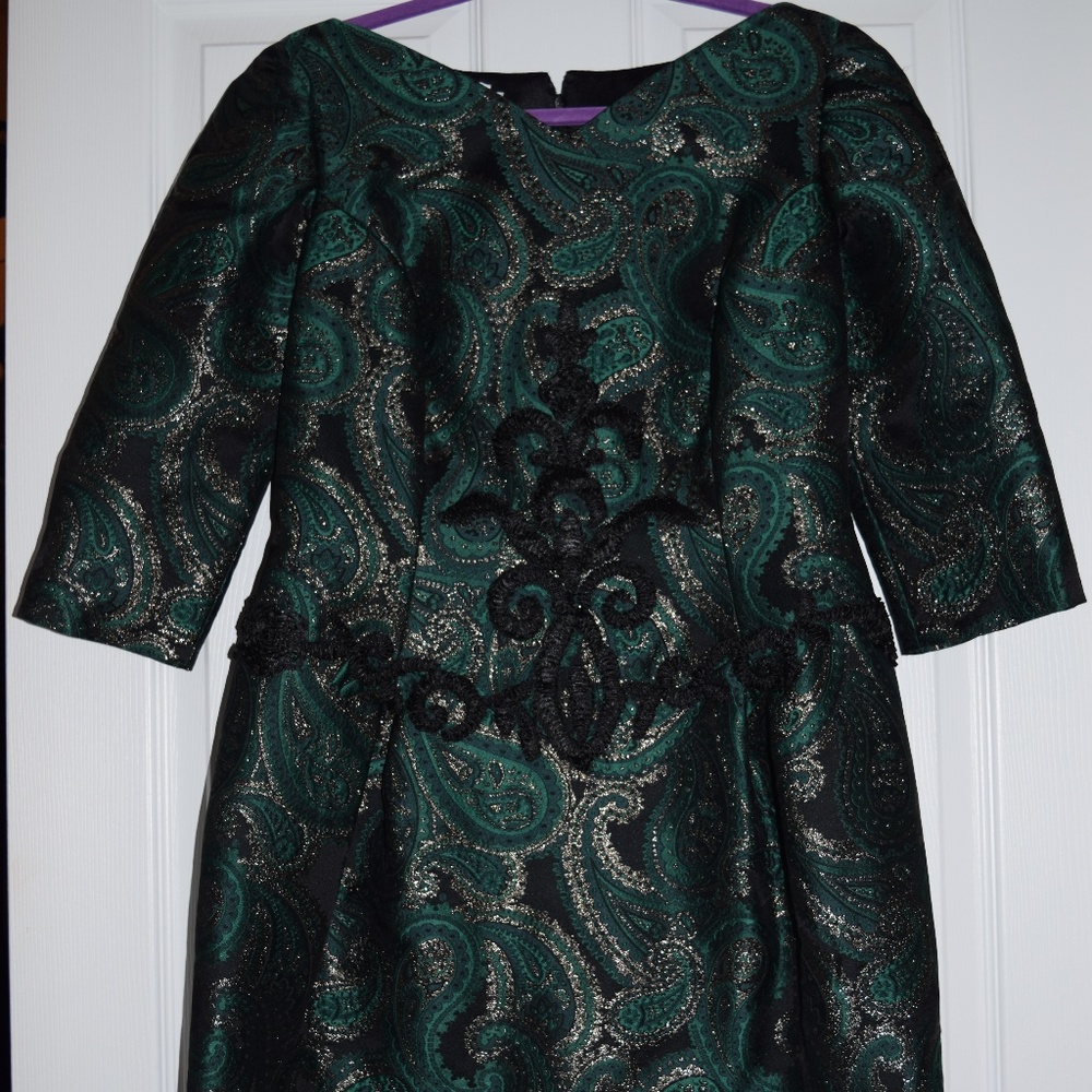 Cailan'd Green Patterned Dress